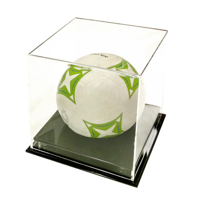 soccer ball  display box with base